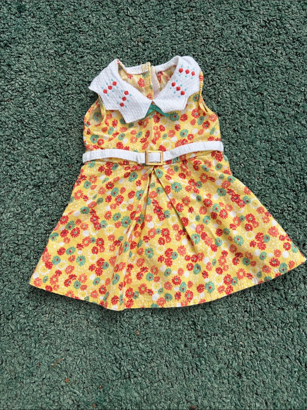 American Girl Kit Yellow Floral dress